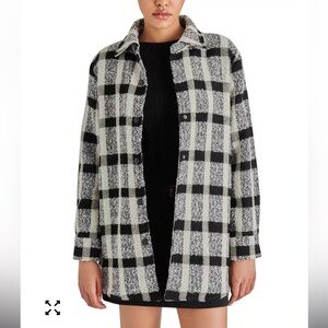 Steven Madden Women's Eldridge Plaid Shirt Jacket